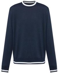 Paul & Shark - Truien & Vesten ,Blauw ,Wol Wollen Trui Met Ronde Hals - Lyst