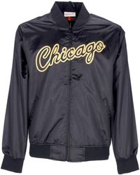 Mitchell & Ness - Jassen ,Zwart ,Satijn Chicago Bulls Nba Satijnen Jas - Lyst
