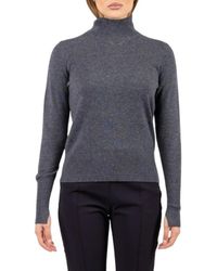 Pinko - Truien & Vesten ,Grijs ,Nizza Turtleneck - Lyst