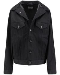 Balenciaga - Giacca Di Jeans Standing - Lyst