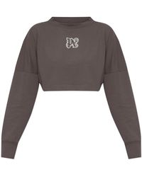 Palm Angels - Korte Top Met Lange Mouwen - Lyst