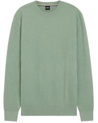 BOSS - Round-Neck Knitwear - Lyst
