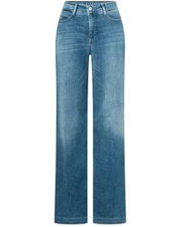 M·a·c - Jeans ,Blauw ,Katoen Dream Wide Jeans - Lyst