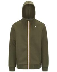 K-Way - Rainier Spacer Zip-Through Sweatshirt - Lyst