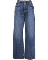 Chloé - Jeans mit Vintage-Waschung und weitem Bein - Lyst