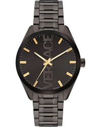 Versace - Armbanduhr 42 mm armband edelstahl v-vertical - Lyst