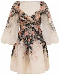 Zimmermann - Vestido Mini Estampado Floral, Mujer, Talla - Lyst