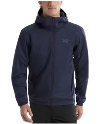 Arc'teryx - Jassen ,Blauw ,Leer Atom Hoody - Lyst