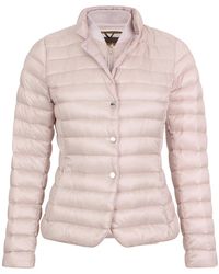 Moorer - Jassen ,Roze ,Leer Sulla Padded Jacket - Lyst