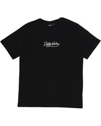 DOLLY NOIRE - Schwarzes Choke Tee Kurzarm Baumwolle - Lyst