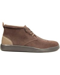 HEYDUDE - Wildleder braun chukka stiefel,blaue wildleder loafers - Lyst