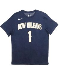 Nike - Fitness ,Blauw ,Katoen Zion Williamson Nba T-Shirt - Lyst
