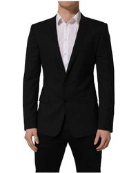 Dolce & Gabbana - Single Breasted Blazer Jacket - Lyst