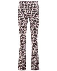 Helena Hart - Flair Print Rosa Stilvolles Kleid - Lyst