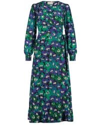 FABIENNE CHAPOT - Grüne katze deluxe gedrucktes natalia kleid - Lyst