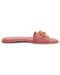 Michael Kors - Scarlett Slide Leder-Pantoletten - Lyst