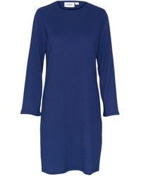 Saint Tropez - Kleedjes ,Blauw ,Mila Sz Rollneck Jurk - Lyst