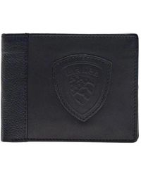 Blauer - Accessoires ,Zwart ,Leer Leren Portemonnee Kaarthouder - Lyst