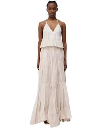Jonathan Simkhai - S maxikleid mit tiefem v-ausschnitt - Lyst