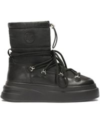 Kazar - Schwarze Schneestiefel Mit Bindung Auf Einer Dicken Sohle - Lyst