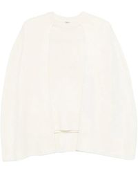 TOTEME - Truien & Vesten ,Wit ,Kasjmier Crew Cape Knit - Lyst