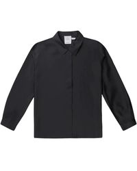 Munthe - Overhemden ,Zwart ,Elegante Zijden Blouse Lalalu Top - Lyst