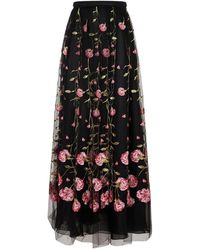 Giambattista Valli - Rose Polyester Midi Skirt - Lyst