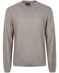 Emporio Armani - Round-Neck Knitwear - Lyst
