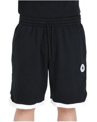 Converse - Schwarze sport retro shorts - Lyst