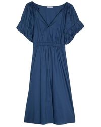 Patrizia Pepe - Blaues malibu kleid,weißes optisches kleid,elegantes schwarzes kleid k103 nero - Lyst