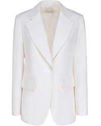 Chloé - Jassen ,Wit ,Katoen Tailored Jacket - Lyst