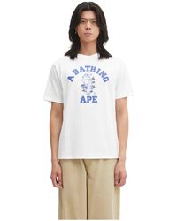 A Bathing Ape - Palm Tree Camo College T-Shirt - Lyst