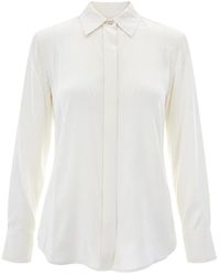 Max Mara - Overhemden ,Wit ,Satijn Mstxero Shirt - Lyst