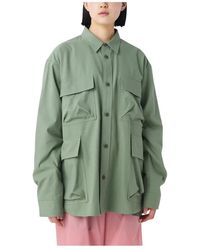 Snow Peak - Takibi Herringbone Shirt Jacket - Lyst