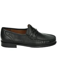 Sioux - Schoenen ,Zwart ,Leer Zwarte Leren Instappers Como - Lyst