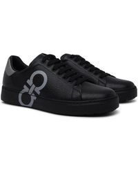 Ferragamo - Sneaker Aus Bedrucktem Leder Mit Zahlenmuster - Lyst