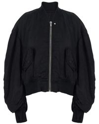 Rick Owens - Jassen ,Zwart ,Wol Secchia Flight Bomber - Lyst