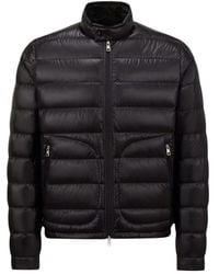 Moncler - Jassen ,Zwart ,Nylon Acorus Short Down Jacket - Lyst