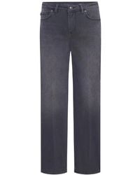 RAFFAELLO ROSSI - High-Waist Straight-Leg Jeans Mit Ketten-Detail - Lyst
