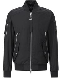 Moose Knuckles - Sportliche Logo Patch Bomberjacke - Lyst