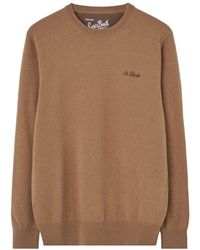 Mc2 Saint Barth - Brauner logo jersey pullover - Lyst