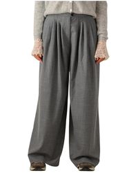 EDITED - Broeken ,Grijs ,Grijze Sandy Broek Voor Vrouwen - Lyst