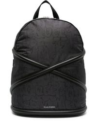 McQueen - Schwarzer Harness Rucksack - Lyst