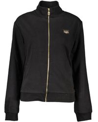 Roberto Cavalli - Eleganter pullover mit gebürstetem reißverschluss - Lyst