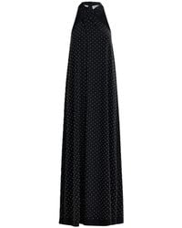 Essentiel Antwerp - Maxikleid mit überkreuztem neckholder und perlen - Lyst