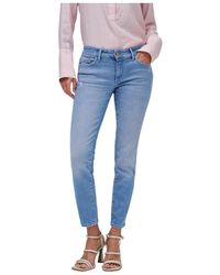 Salsa Jeans - Wonder Skinny Cropped Jeans - Lyst