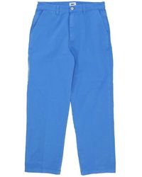 Obey - Broeken ,Blauw ,Katoen Katoenen Twill Timmerman Pant Frans Blauw - Lyst