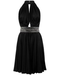 Philipp Plein - Kleedjes ,Zwart ,Polyester Korte Elegante Jurk - Lyst