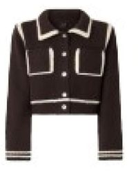 Pinko - Merino Wol Jas Met Contrasterende Boord - Lyst