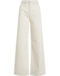 Calvin Klein - Pantalones anchos de talle alto - Lyst